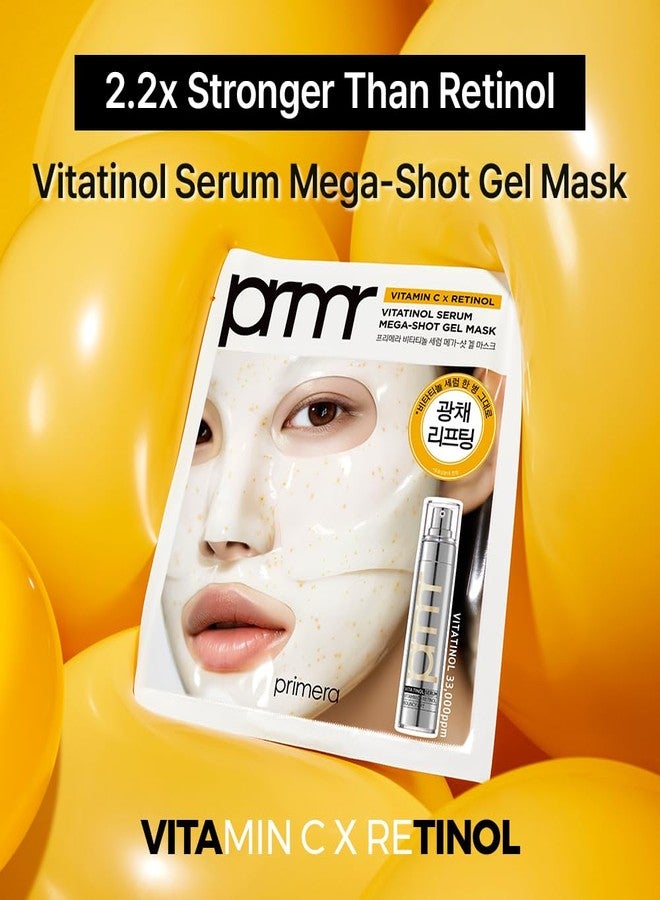Primera PRMR Vitatinol Serum Gel Mask | Overnight Melting Masks, for Collagen Synthesis with Vitamin C & Retinol, Immediate Pore Tightening, Firming and Hydrating 34g x 4EA - Image 2